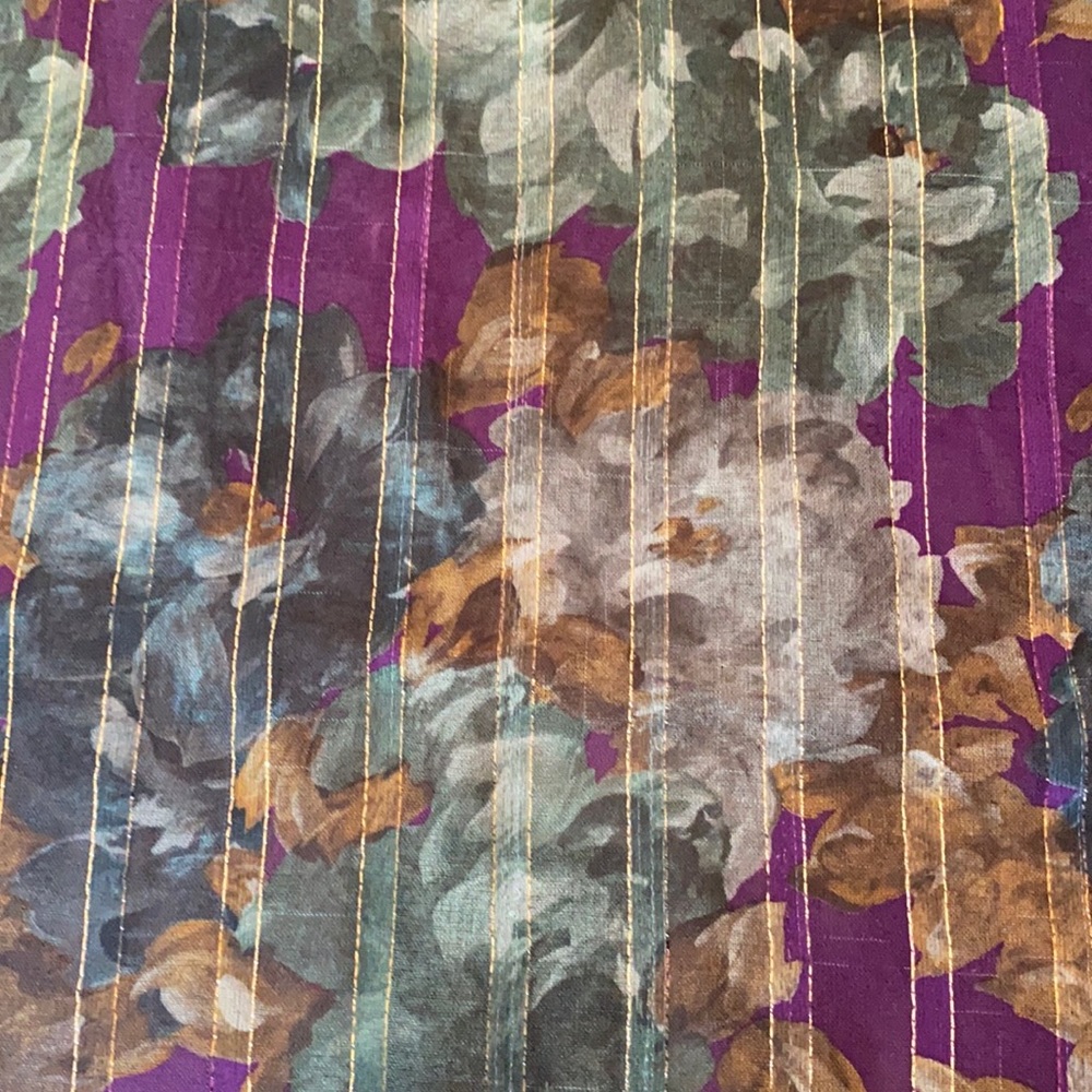 Lovely designer floral pattern multicolored scarf - Picture 1 of 10